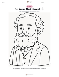 James Clerk Maxwell druckbare Arbeitsblatt Vorschau