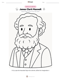 Aperçu de la feuille de travail imprimable James Clerk Maxwell
