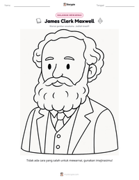 Prabaca lembar kerja cetak James Clerk Maxwell