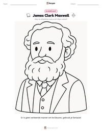 James Clerk Maxwell afdrukbare werkblad voorbeeld
