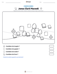 Aperçu de la feuille de travail imprimable James Clerk Maxwell