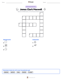 James Clerk Maxwell druckbare Arbeitsblatt Vorschau
