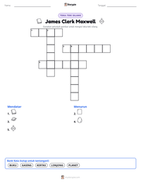 Prabaca lembar kerja cetak James Clerk Maxwell