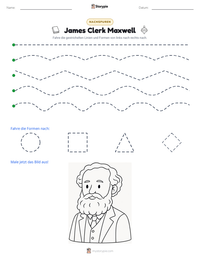 James Clerk Maxwell druckbare Arbeitsblatt Vorschau