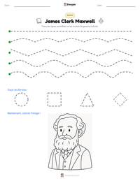 Aperçu de la feuille de travail imprimable James Clerk Maxwell