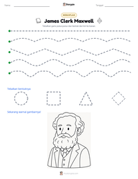 Prabaca lembar kerja cetak James Clerk Maxwell