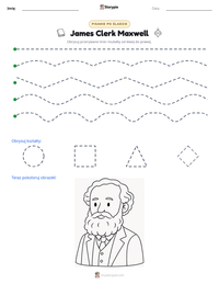 Podgląd drukowalnego arkusza ćwiczeń James Clerk Maxwell