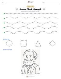 James Clerk Maxwell yazdırılabilir çalışma sayfası önizlemesi