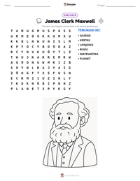 Prabaca lembar kerja cetak James Clerk Maxwell