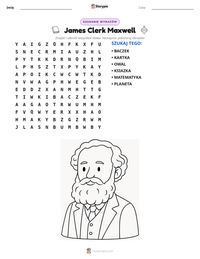Podgląd drukowalnego arkusza ćwiczeń James Clerk Maxwell