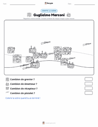 Aperçu de la feuille de travail imprimable Guglielmo Marconi