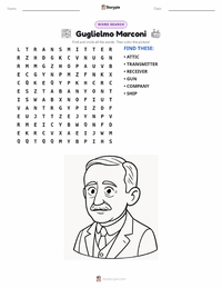 Guglielmo Marconi printable worksheet preview