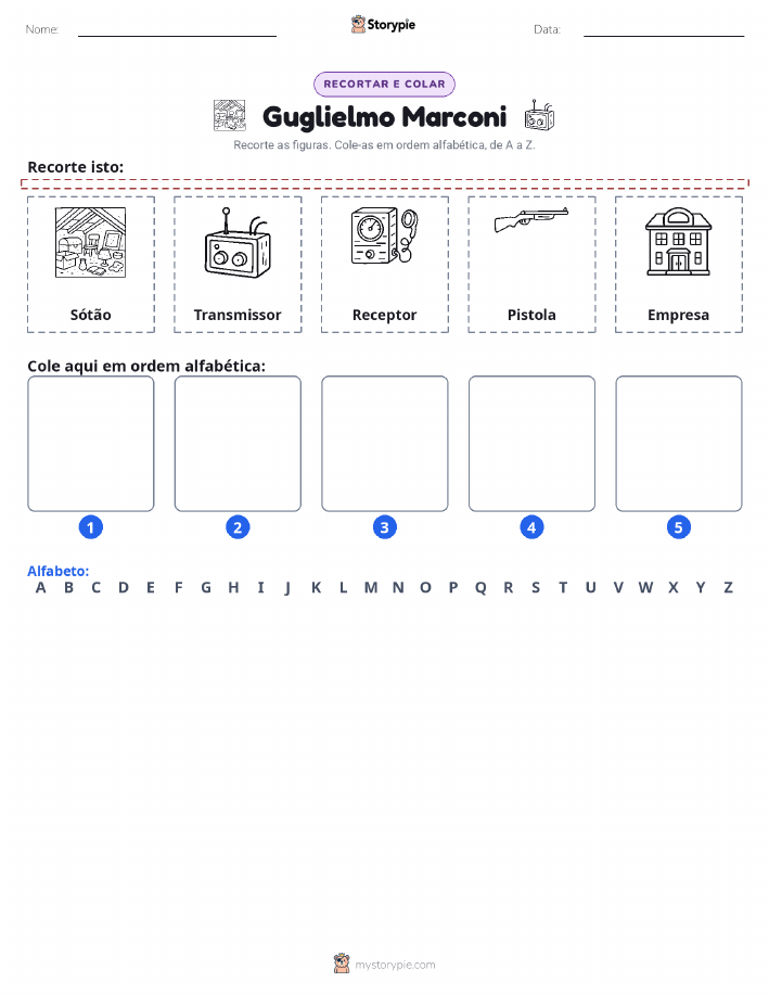 Recortar & Colar Alfabeto