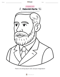 Heinrich Hertz printable worksheet preview
