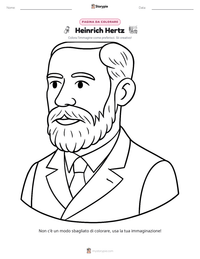 Anteprima della scheda stampabile di Heinrich Hertz