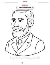 Heinrich Hertz afdrukbare werkblad voorbeeld