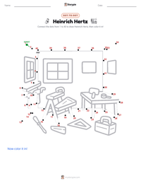 Heinrich Hertz printable worksheet preview