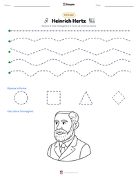 Anteprima della scheda stampabile di Heinrich Hertz