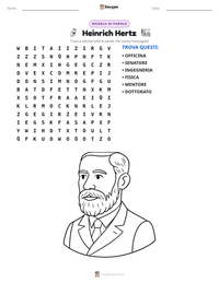 Anteprima della scheda stampabile di Heinrich Hertz