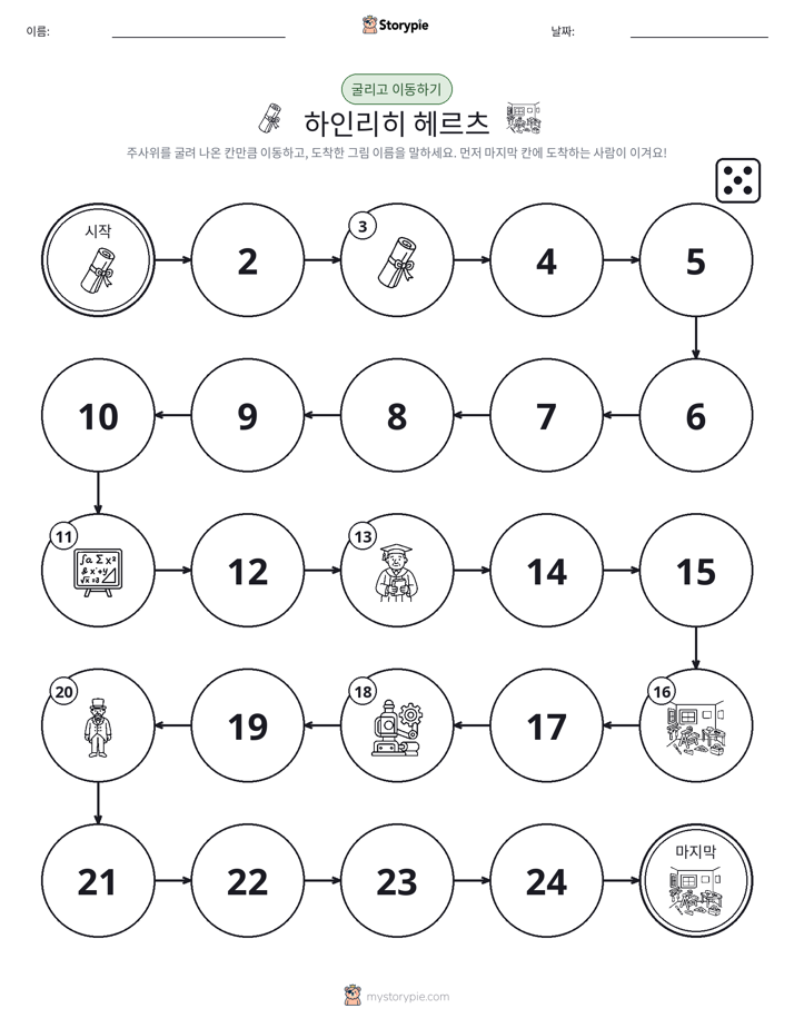 주사위 굴리고 이동하기 게임