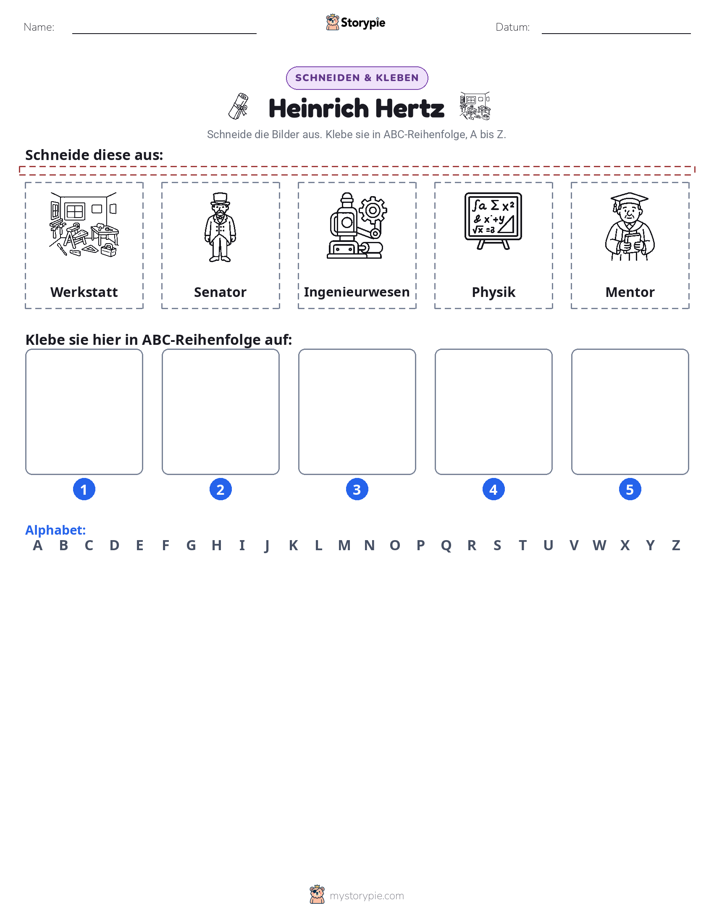 Schneiden & Einfügen Alphabet