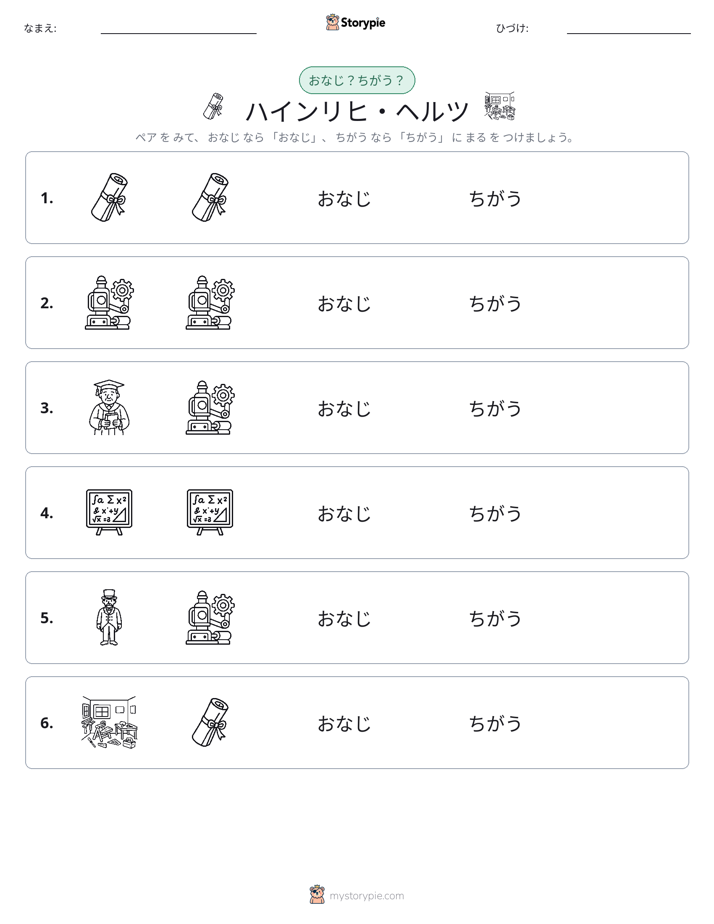 同じか違うか
