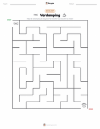 Verdamping afdrukbare werkblad voorbeeld