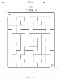 蒸发 可打印工作表预览