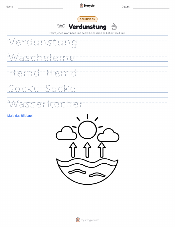 Schreibübung