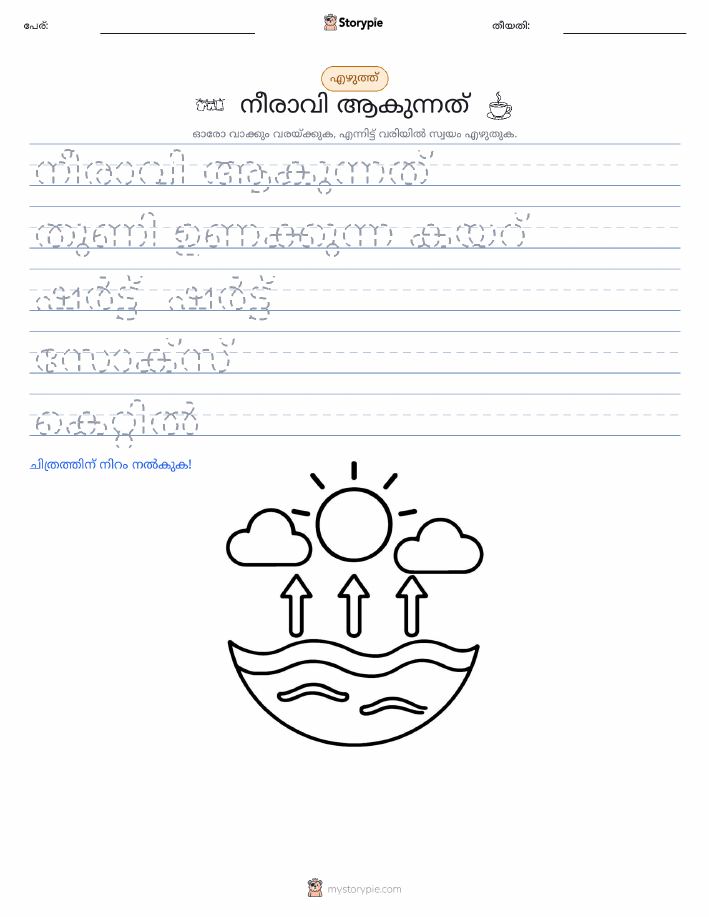 എഴുത്ത് പരിശീലനം