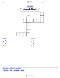 Joseph Black printable worksheet preview