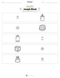 Joseph Black printable worksheet preview