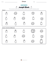 Joseph Black printable worksheet preview