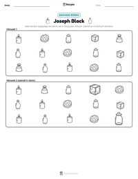 Podgląd drukowalnego arkusza ćwiczeń Joseph Black