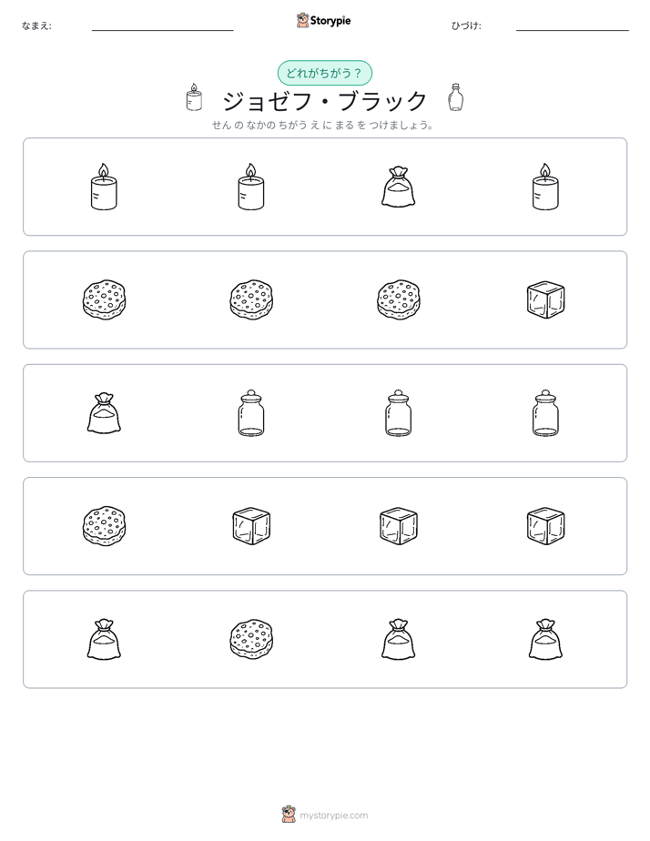 異なるものを見つけよう