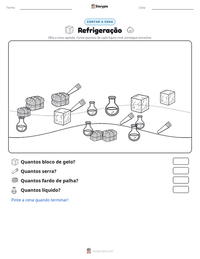 Prévia da folha de atividades imprimível Refrigeração