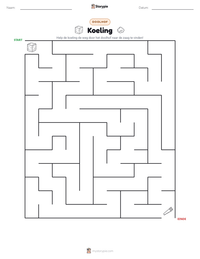 Koeling afdrukbare werkblad voorbeeld
