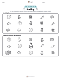Koeling afdrukbare werkblad voorbeeld