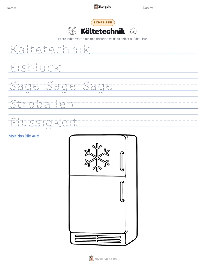 Schreibübung