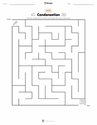 Condensation printable worksheet preview