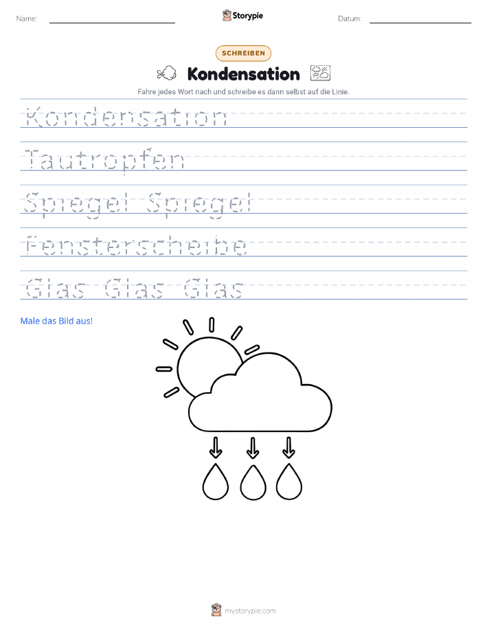 Schreibübung