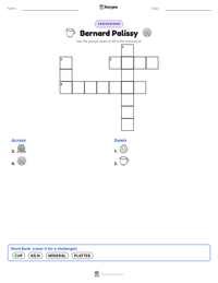 Bernard Palissy printable worksheet preview