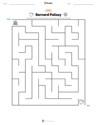 Bernard Palissy printable worksheet preview