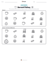 Bernard Palissy printable worksheet preview