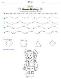 Bernard Palissy printable worksheet preview