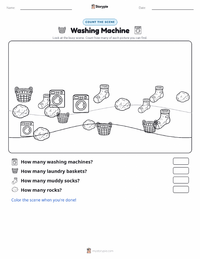 Washing Machine printable worksheet preview
