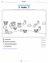 Podgląd drukowalnego arkusza ćwiczeń Pralka