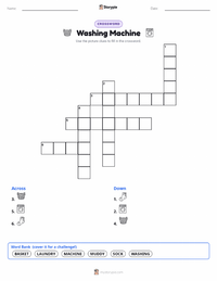 Washing Machine printable worksheet preview