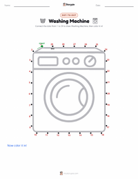 Washing Machine printable worksheet preview