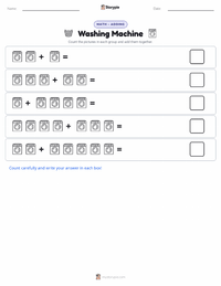 Washing Machine printable worksheet preview